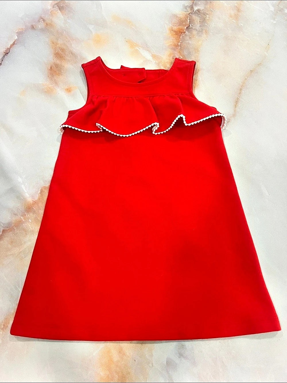 Janie & Jack Red Ruffle Dress Girls 2T NWT
